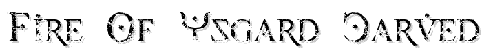 Fire Of Ysgard Carved In Stone font